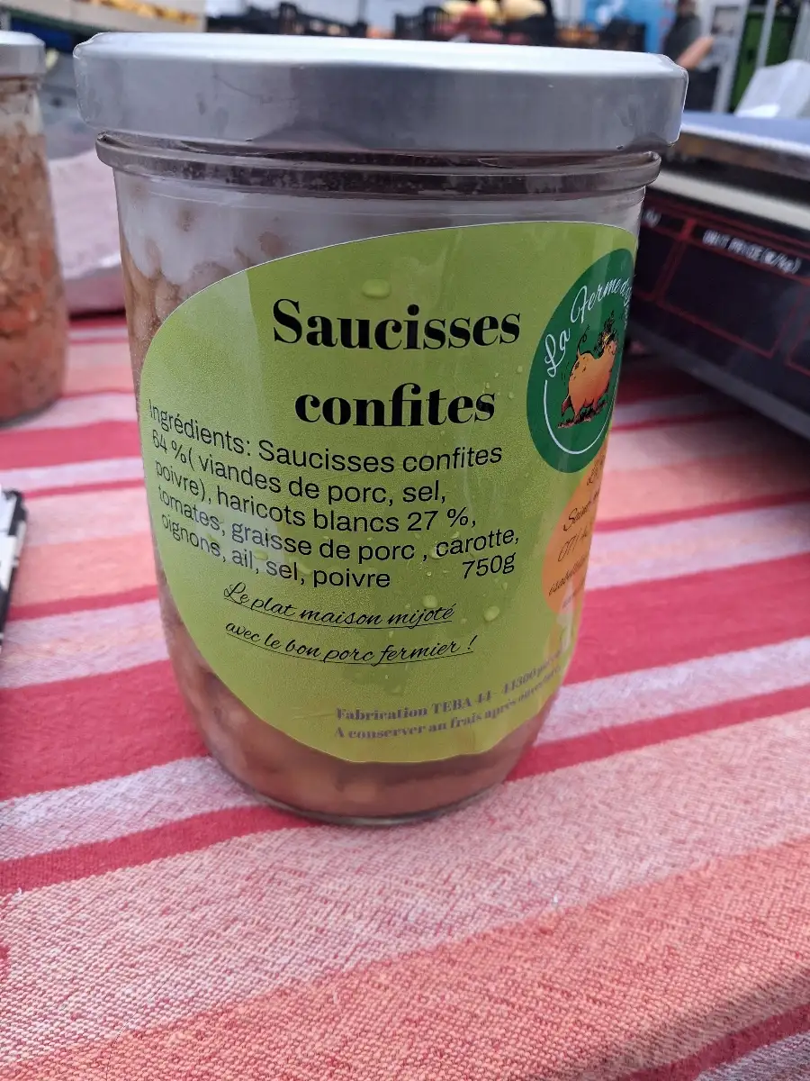 saucisses confites