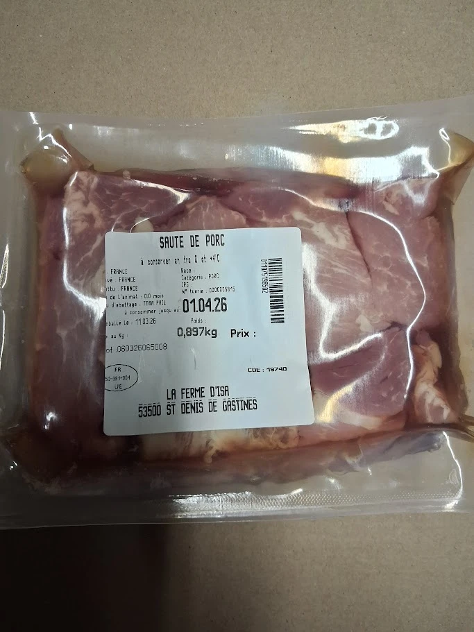 sauté de porc