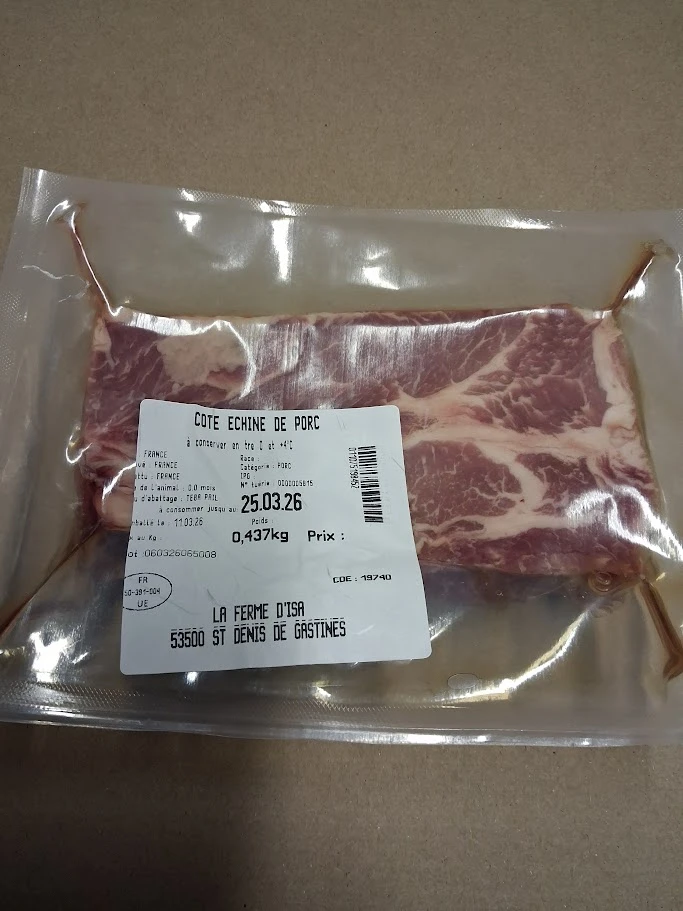 côtes échines